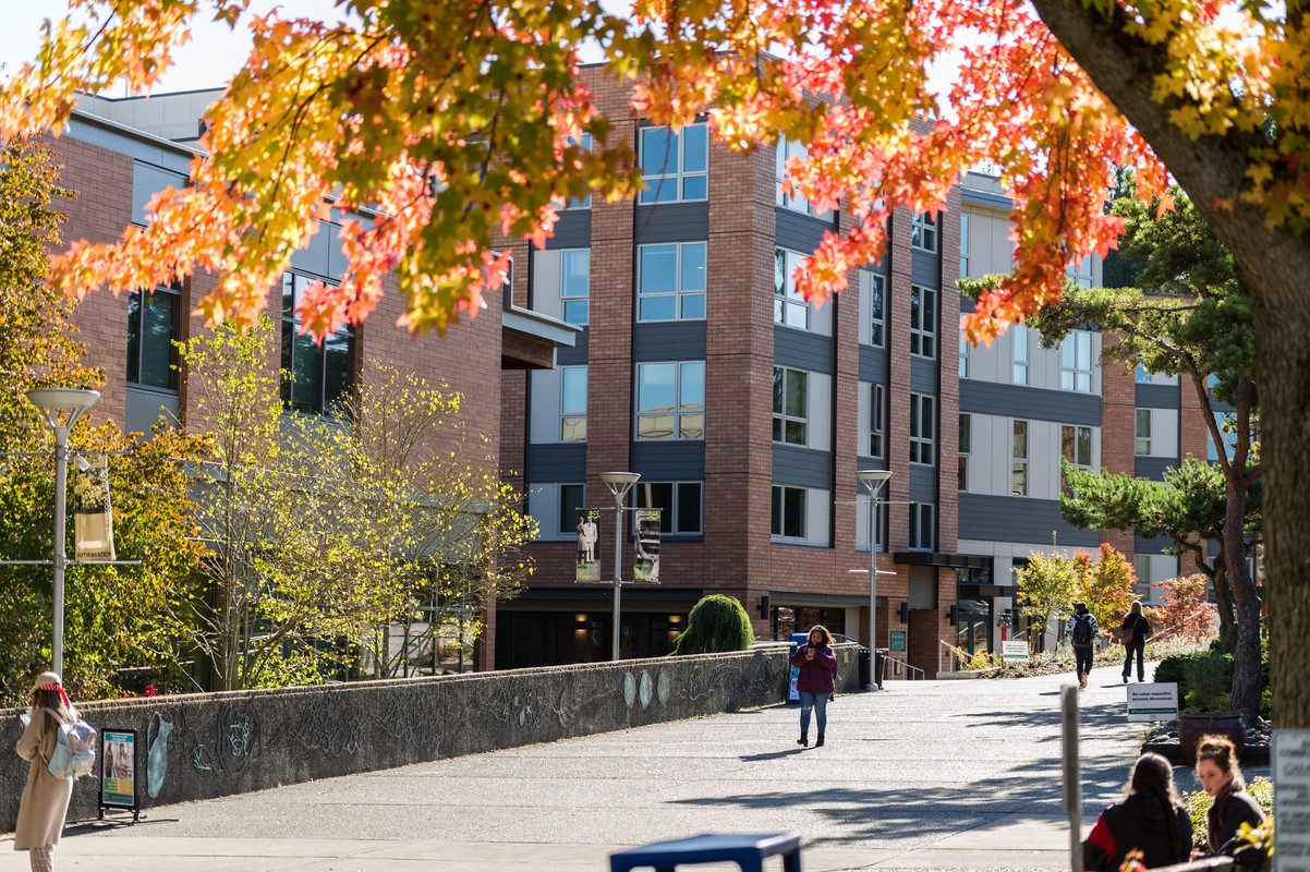 Shoreline Community College Residence Hall in Fall